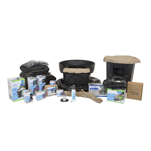 Medium Deluxe Pond Kit 11 x 16 with AquaSurge 2000-4000 Adjustable Flow Pond Pump