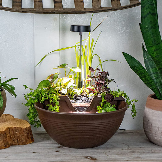 Aquascape AquaGarden Tabletop Fountain Kit, Mocha