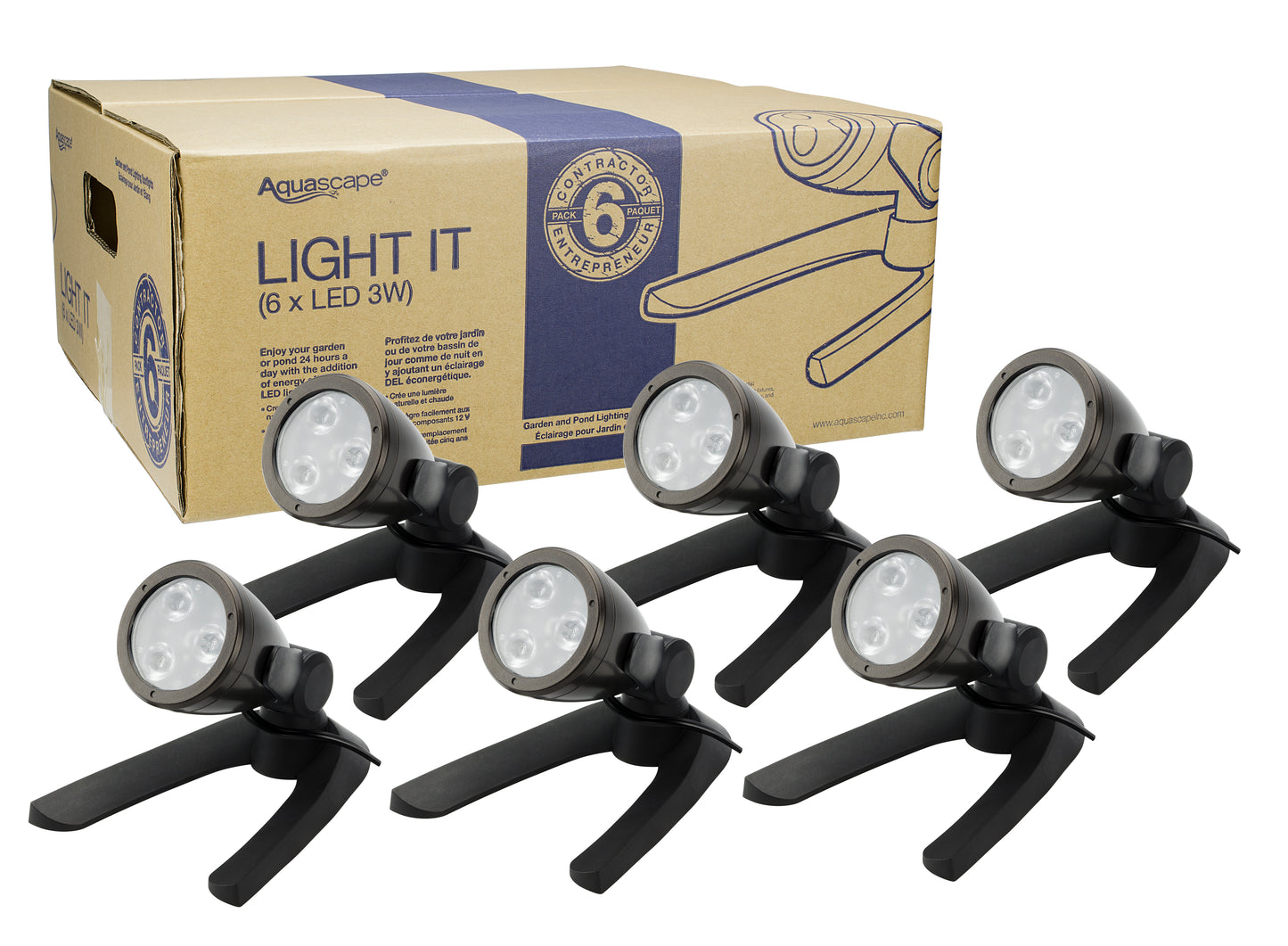 Garden and Pond 3-Watt LED Spotlight 6-Pack