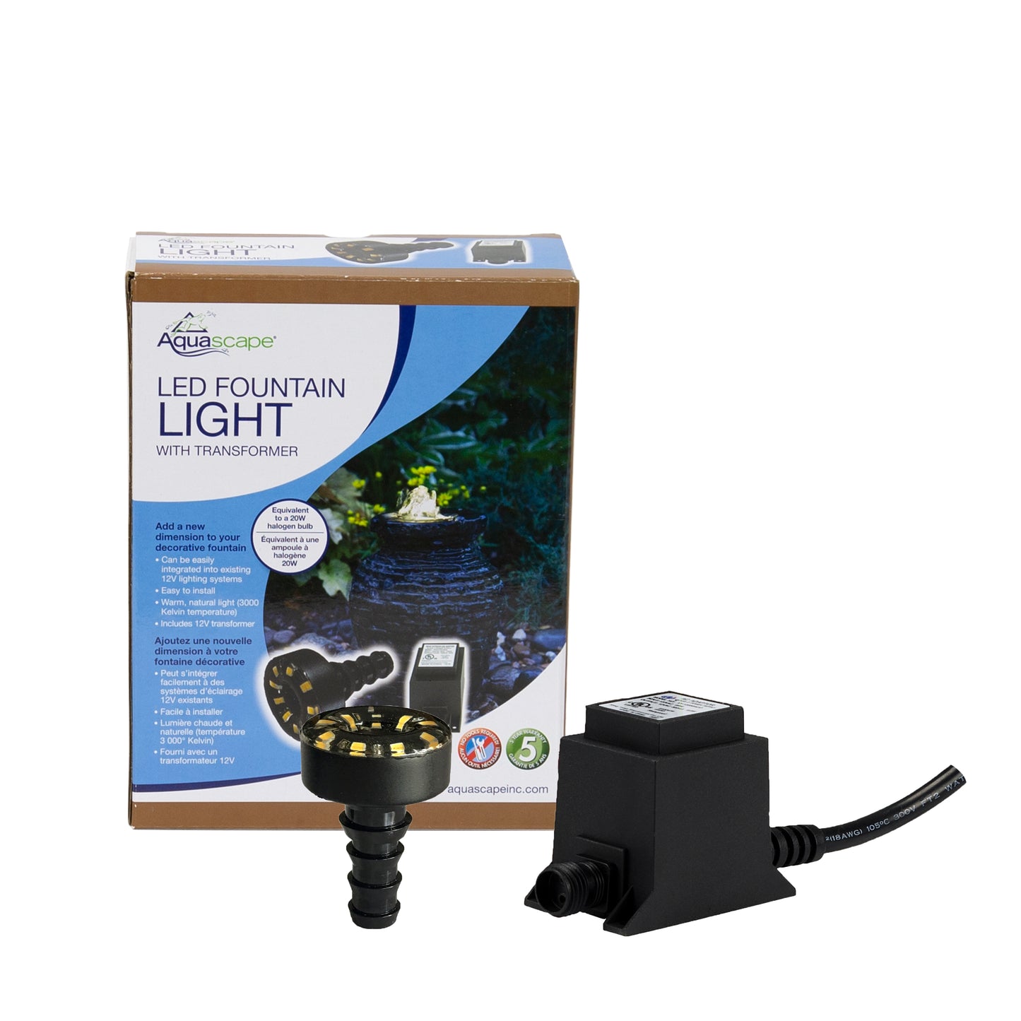 LED Fountain Light with Transformer