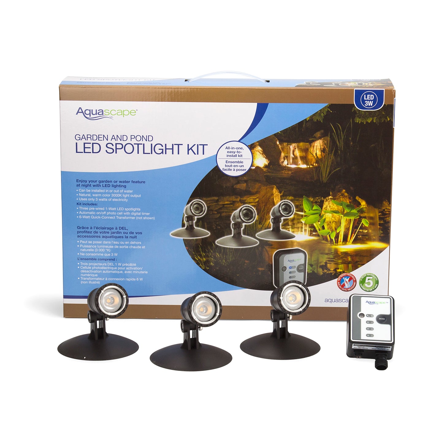 Garden and Pond LED Spotlight Kit