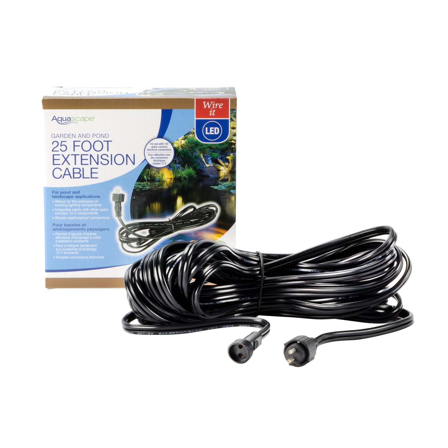 Garden and Pond 25' Quick-Connect Lighting Extension Cable