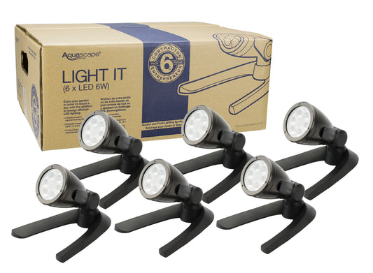Garden and Pond 6-Watt LED Spotlight 6-Pack